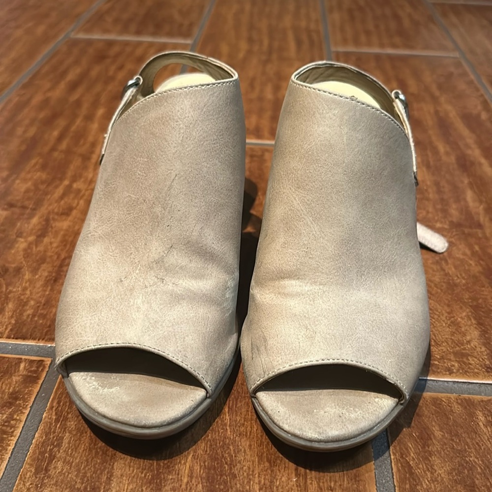 Tan booties